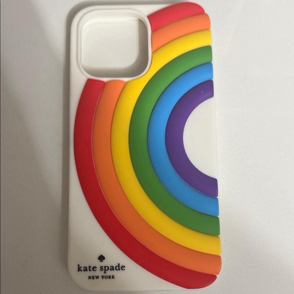 Kate Spade Multicolor Rainbow iPhone 14 Pro Max Case